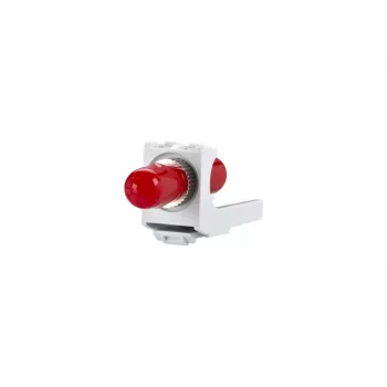METZ CONNECT Adaptador de fibra óptica ST simplex multimodo/monomodo blanco
