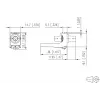 METZ CONNECT Adaptador de fibra óptica ST simplex multimodo/monomodo blanco