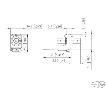 METZ CONNECT Adaptador de fibra óptica ST simplex multimodo/monomodo blanco