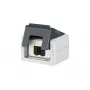 METZ CONNECT E-DAT Carcasa modular con 12 puertos, gris claro (RAL 7035), IP20, vacía
