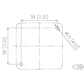 METZ CONNECT E-DAT Carcasa modular con 12 puertos, gris claro (RAL 7035), IP20, vacía