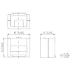 METZ CONNECT E-DAT Carcasa modular con 12 puertos, gris claro (RAL 7035), IP20, vacía