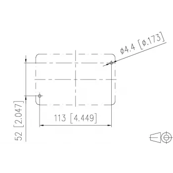 METZ CONNECT E-DAT Industry IP67 V5 Toma de red de superficie de 2 puertos, aluminio, gris (1401060320ME)