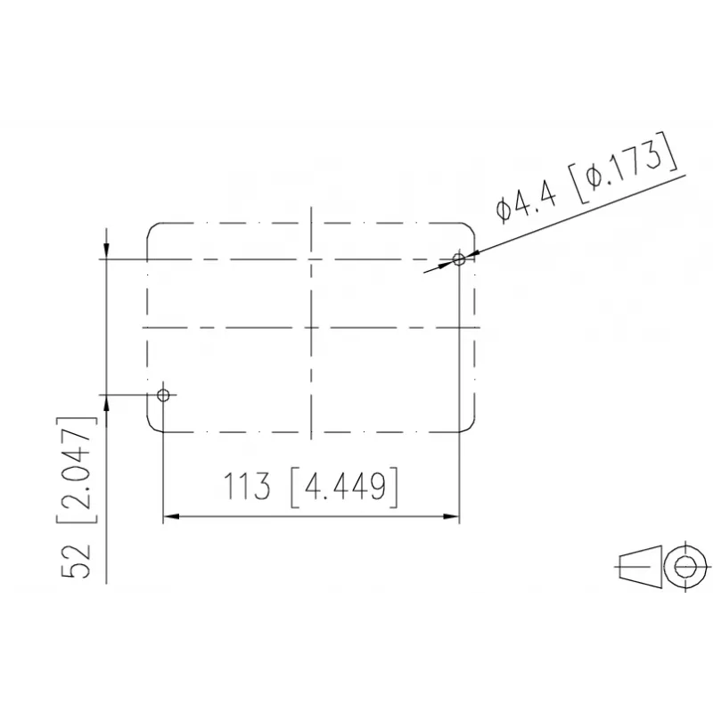 METZ CONNECT E-DAT Industry IP67 V5 toma de red de 2 puertos de superficie, aluminio, gris (1401060320ME)