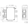 METZ CONNECT E-DAT Industry IP67 V5 toma de red de 2 puertos de superficie, aluminio, gris (1401060320ME)