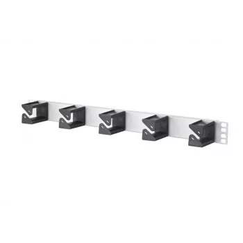 METZ CONNECT BTR Cable Manager 1RU - Panel de gestión de cables - aluminio anodizado - 1U - 19 pulgadas