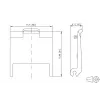 METZ CONNECT Tapa de módulo Keystone negra ABS pack de 10