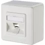 METZ CONNECT BTR 130B10D10002-E toma de red de superficie 1 puerto, vacía, blanco puro, 85x85x43mm