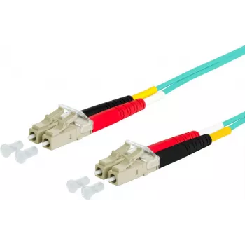 METZ CONNECT 151J1JOJO50E cable de conexión de fibra óptica LC dúplex a LC dúplex 50/125µm multimodo OM3 5m aqua