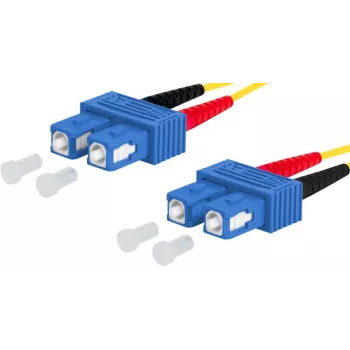 METZ cable de conexión OpDAT OS2 SC-D/SC-D dúplex monomodo 3m amarillo LSZH