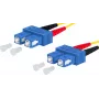 METZ cable de conexión OpDAT OS2 SC-D/SC-D dúplex monomodo 3m amarillo LSZH