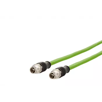 METZ CONNECT cable de conexión M12 a RJ45, Cat.5e, 2m, codificado D, PUR, verde