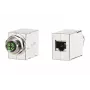 METZ CONNECT conector hembra M12 codificado D, 8 polos, conexión por tornillo, apantallado, IP67