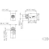 METZ CONNECT conector hembra M12 codificado D, 8 polos, conexión por tornillo, apantallado, IP67