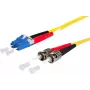 METZ CONNECT cable de conexión OpDAT OS2 LC-D/2xST SM 2m amarillo I-V(ZN)H 9/125µm