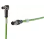 METZ CONNECT 142M1D19010 Cable de conexión Cat5e M12 1 m verde
