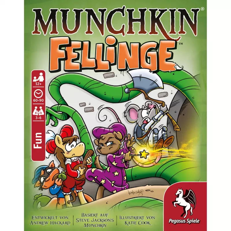 Pegasus Spiele Munchkin Fellinge (Demented Dungeons) Expansión juego de cartas