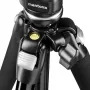 Mantona Scout MAX Set trípode con brazo horizontal, rótula, columna central invertible, 160 cm, 5 kg de carga, para cámaras DSLR y sin espejo, negro