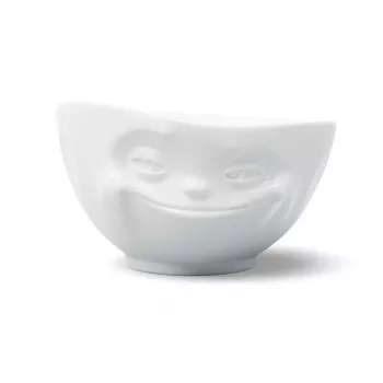 FIFTYEIGHT PRODUCTS Cuenco 500ml - Grinning blanco