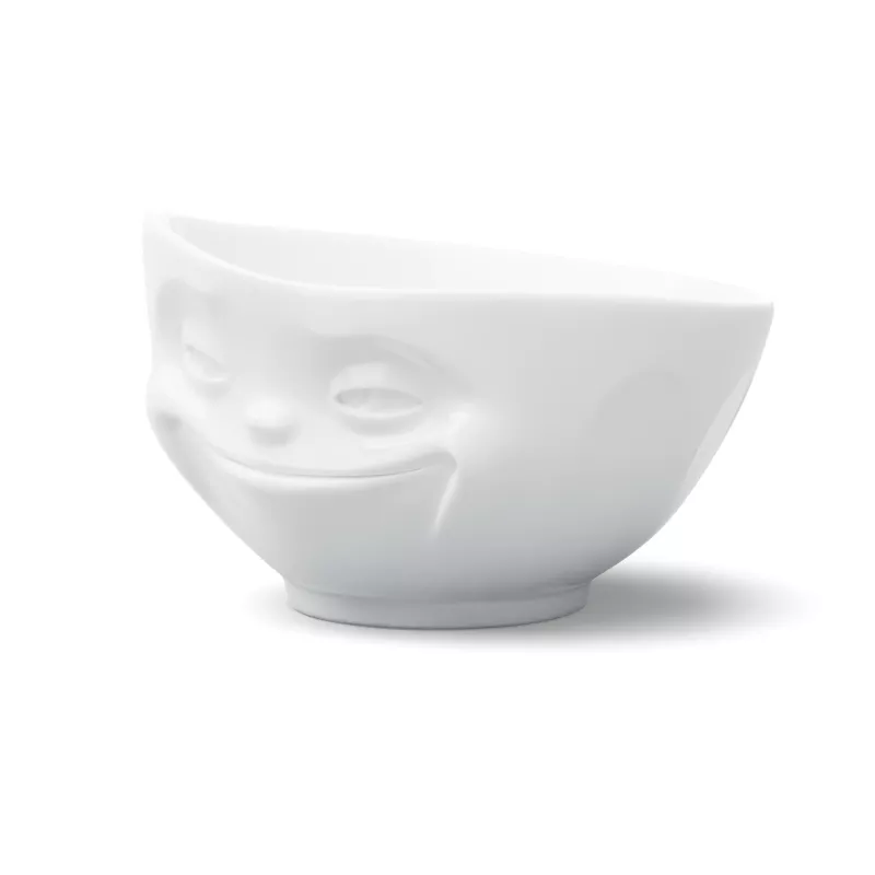 FIFTYEIGHT PRODUCTS Cuenco 500ml - Grinning blanco