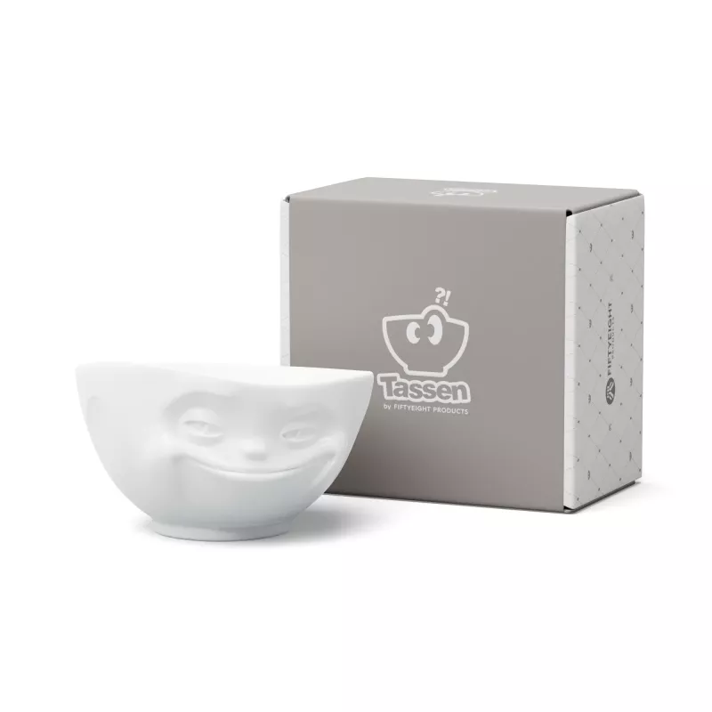 FIFTYEIGHT PRODUCTS Cuenco 500ml - Grinning blanco