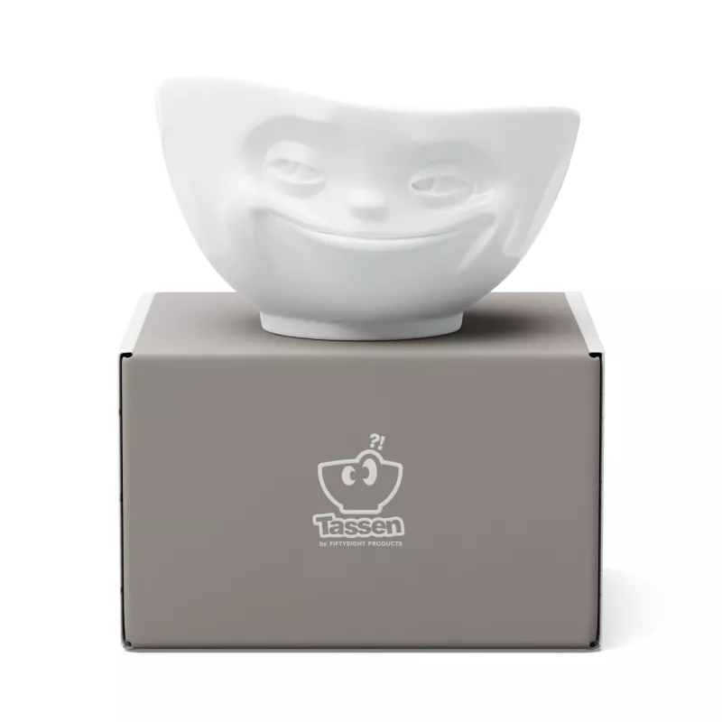 FIFTYEIGHT PRODUCTS Cuenco 500ml - Grinning blanco
