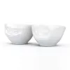 FIFTYEIGHT PRODUCTS Set de cuencos pequeños 100ml Grinning & Kissing blanco