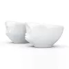 FIFTYEIGHT PRODUCTS Set de cuencos pequeños 100ml Grinning & Kissing blanco
