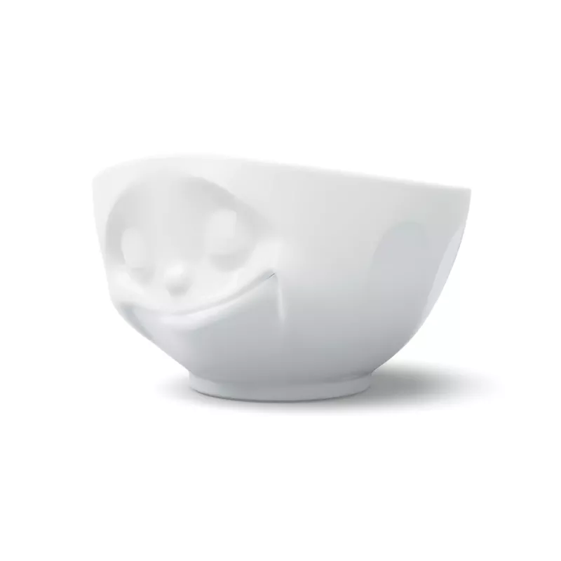 FIFTYEIGHT PRODUCTS Cuenco 500ml - Happy blanco