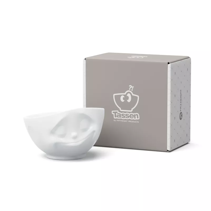 FIFTYEIGHT PRODUCTS Cuenco 500ml - Happy blanco