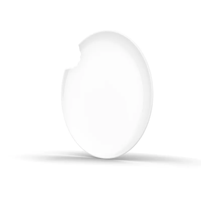 FIFTYEIGHT PRODUCTS FIFTYEIGHT 2 platos de tarta con borde para tenedor Ø 20 cm blanco