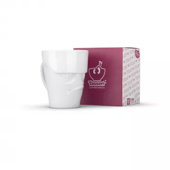 FIFTYEIGHT PRODUCTS FIFTYEIGHT taza con asa 350 ml - Grumpy blanco