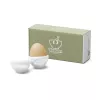 FIFTYEIGHT PRODUCTS set de hueveras n.º 3 - Happy & Grumpy blanco