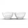 FIFTYEIGHT PRODUCTS set de cuencos 100 ml - Laughing & Delicious blanco