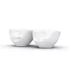 FIFTYEIGHT PRODUCTS set de cuencos 100 ml - Laughing & Delicious blanco