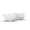 FIFTYEIGHT PRODUCTS set de cuencos 100 ml - Laughing & Delicious blanco