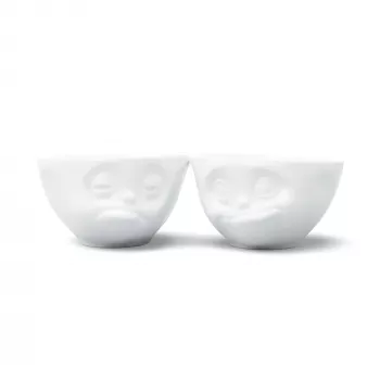FIFTYEIGHT PRODUCTS set de cuencos 200 ml - Sleepy & Delicious blanco