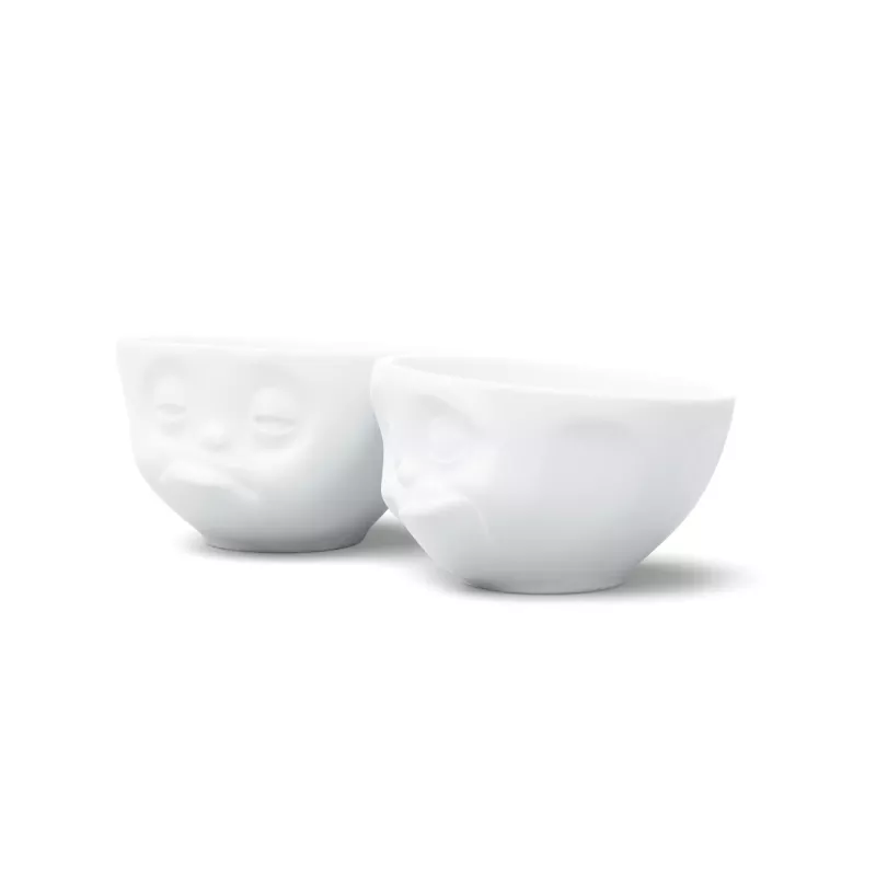 FIFTYEIGHT PRODUCTS set de cuencos 200 ml - Sleepy & Delicious blanco