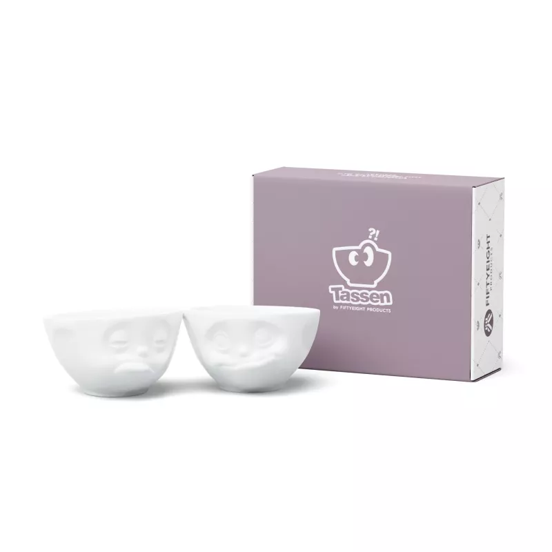 FIFTYEIGHT PRODUCTS set de cuencos 200 ml - Sleepy & Delicious blanco
