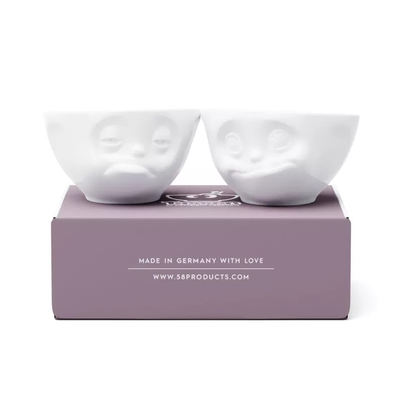 FIFTYEIGHT PRODUCTS set de cuencos 200 ml - Sleepy & Delicious blanco
