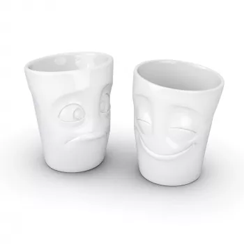 FIFTYEIGHT PRODUCTS FIFTYEIGHT taza 350 ml - Amused & Bewildered blanco