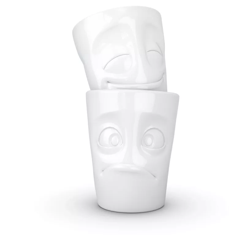 FIFTYEIGHT PRODUCTS FIFTYEIGHT taza 350 ml - Amused & Bewildered blanco