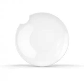 FIFTYEIGHT PRODUCTS FIFTYEIGHT 2 platos hondos con borde para tenedor Ø 24 cm blanco