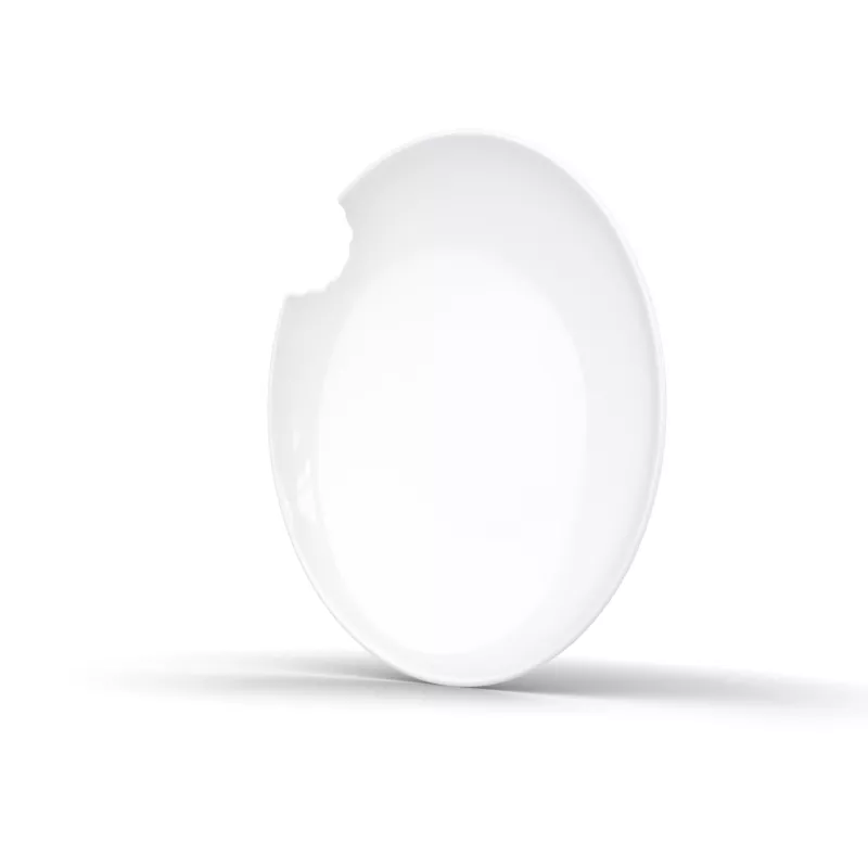 FIFTYEIGHT PRODUCTS FIFTYEIGHT 2 platos hondos con borde para tenedor Ø 24 cm blanco