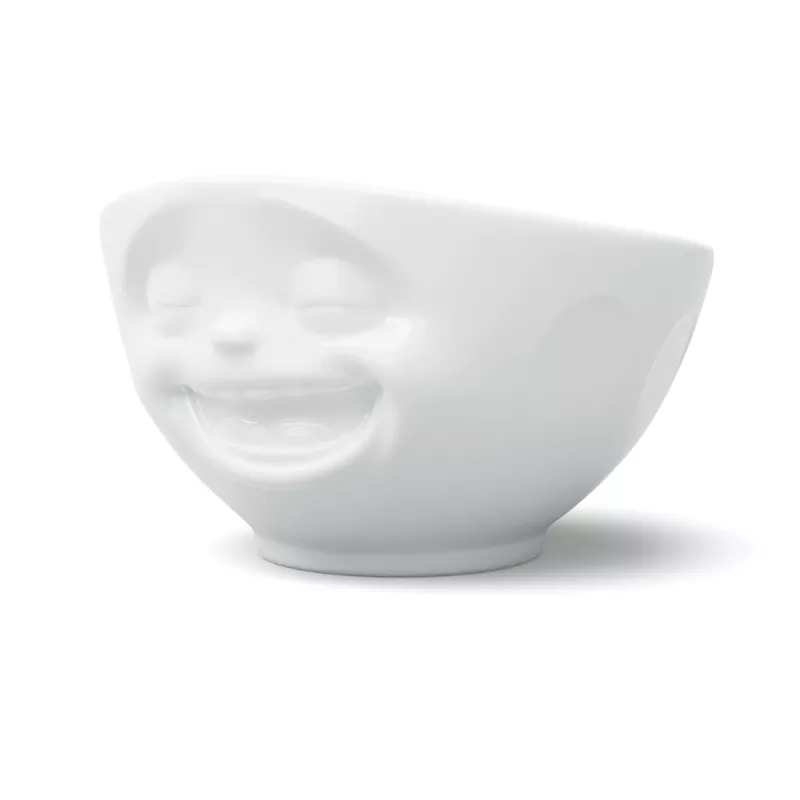 FIFTYEIGHT PRODUCTS cuenco 500 ml - Laughing blanco