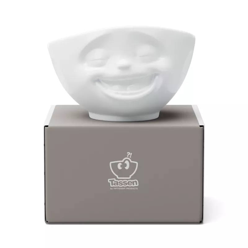 FIFTYEIGHT PRODUCTS cuenco 500 ml - Laughing blanco