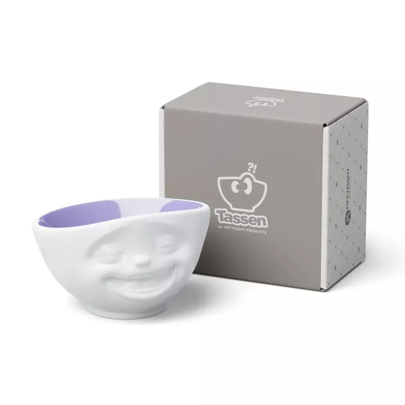 FIFTYEIGHT PRODUCTS Cuenco 500 ml - Laughing Face Inside Lavender
