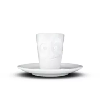 FIFTYEIGHT PRODUCTS taza de espresso con asa 80 ml - Lecker blanco