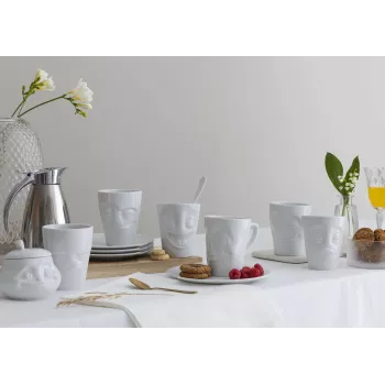 FIFTYEIGHT PRODUCTS FIFTYEIGHT taza con asa 350 ml - Lecker blanco