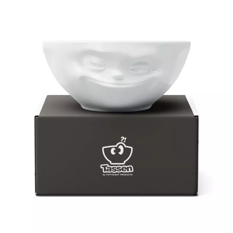 FIFTYEIGHT PRODUCTS cuenco 350 ml - Grinning blanco